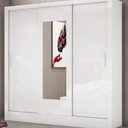 Ver imagem 2 de Guarda-Roupa Casal Dubai 3 Portas com Espelho Carioca Móveis