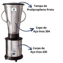Ver imagem 6 de Liquidificador Industrial 4l Alta Rotação Inox 22000rpm Jl Colombo:220v