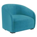 Ver imagem 1 de Poltrona Decorativa Julia Suede Azul Turquesa - Dominic Decor
