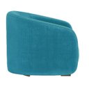 Ver imagem 3 de Poltrona Decorativa Julia Suede Azul Turquesa - Dominic Decor