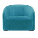 Ver imagem 2 de Poltrona Decorativa Julia Suede Azul Turquesa - Dominic Decor