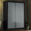 Ver imagem 2 de Guarda-roupa Solteiro Madesa Denver 2 Portas de Correr