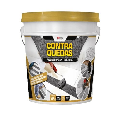 Tinta Antiderrapante Liquido contra Quedas Drylevis 1kg:Preto