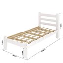 Ver imagem 3 de Cama de Solteiro Rubi Madeira Maciça Resistente Repleta