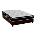 Ver imagem 1 de Cama Box Casal: Colchão Molas Bonnel Ortobom Nanolastic Physical Spring + Base CRC Suede Brown(