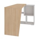 Ver imagem 3 de Mesa Escrivaninha Urban Ii Carvalho/branco - Artany Móveis