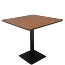 Ver imagem 3 de Conjunto Mesa Restaurante 80x80cm com 02 Cadeira Estofada Preto Fosco – Exclusiva Linho Lincoln Verd