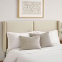 Ver imagem 5 de Cabeceira Cama King 210cm Estofada Linho ou Veludo Editável Cor:veludo Luxor Creme