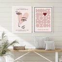 Ver imagem 2 de Kit 2 Quadros Picasso e Bauhaus - The Love 45x34cm:madeira Branca