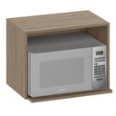 Ver imagem 2 de Armario Aereo Nicho Microondas 58 Cm Etti 12542 Carvalho Oak Pln