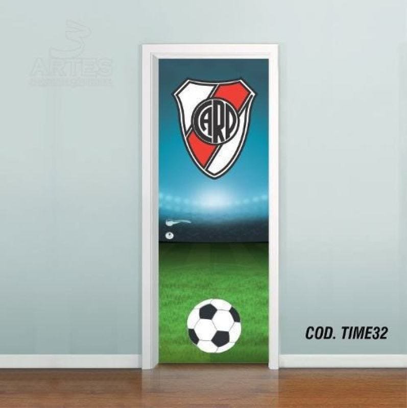 Adesivo De Porta Futebol River Plate - 0,60x2,10m - 1