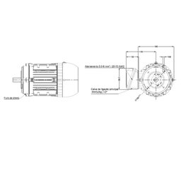 Motor Elétrico Trifásico Weg 1.5 Cv 4p L80 220/380/440v C/ 12 Term 60hz B14d Waf1 - 5