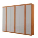 Ver imagem 2 de Guarda Roupa Casal Severo 100% MDF 6 Portas e 2 Gavetas Marrom/Marromle