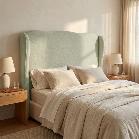 Cabeceira Cama Box King 195 cm Atria Bouclê B05 - D'Rossi