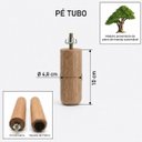 Ver imagem 2 de Kit 4 Pés Tubo de Madeira 10cm P. Mogno
