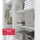 Ver imagem 4 de Guarda Roupa Solteiro 100% Mdf 4 Portas Easy Like Branco