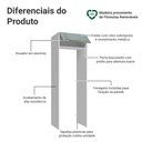 Ver imagem 3 de Porta-geladeira 73 Cm 1 Porta Basculante Branco/cinza Lux Madesa