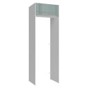 Ver imagem 1 de Porta-geladeira 73 Cm 1 Porta Basculante Branco/cinza Lux Madesa