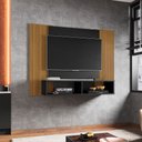 Ver imagem 1 de Painel Sala Navi para Tv até 48 Pol. Preto Fosco/ripado