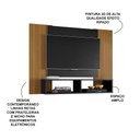 Ver imagem 4 de Painel Sala Navi para Tv até 48 Pol. Preto Fosco/ripado