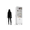 Ver imagem 3 de Kit Escritório com 3 Livreiros Portas Pequenas Office Branco - Fdecor