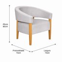 Ver imagem 3 de Poltrona Belleve Premium 73cm x 73cm