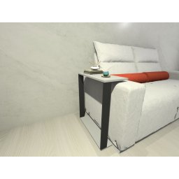 Mesinha Lateral para Sofá Estilo Industrial 100%mdf, Mesa Apoio, Mesa Auxiliar Sofá - 1