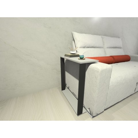 Mesinha Lateral para Sofá Estilo Industrial 100%mdf, Mesa Apoio, Mesa Auxiliar Sofá