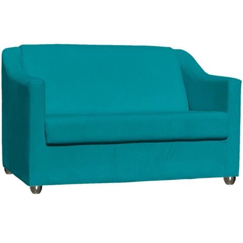 Namoradeira Decorativa para Sala Recepção Manicure Consultório Escritório Mila Suede
