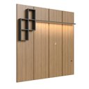 Ver imagem 1 de Painel para TV até 55 Polegadas 180cm com Nichos Decorativos