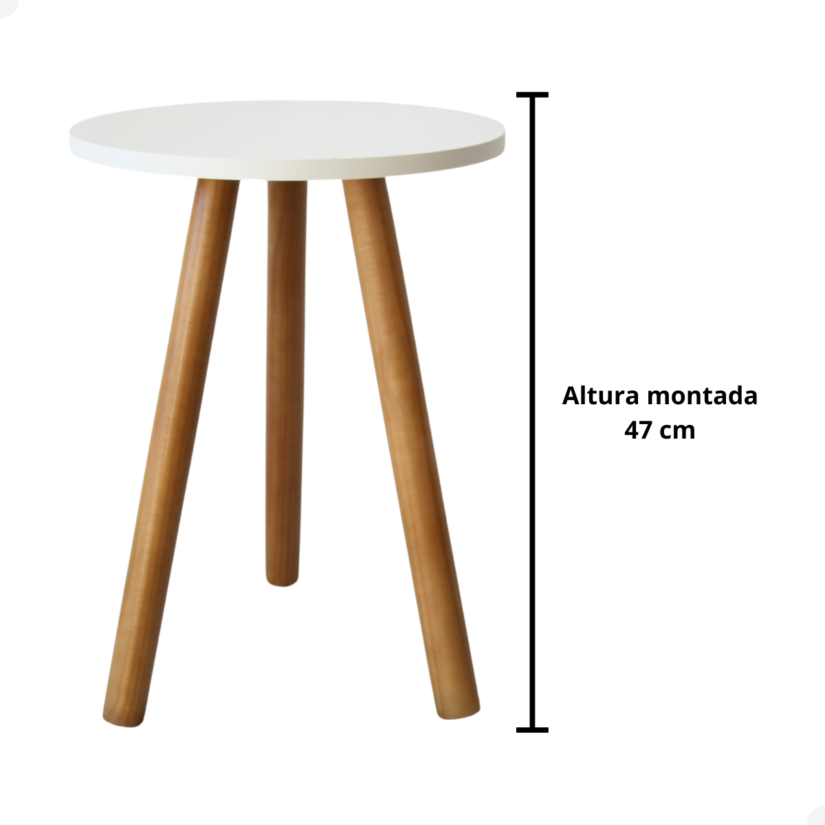 Mesinha de Canto Individual Pé Palito Mesa Apoio de Sofa Cama Decoração - 3