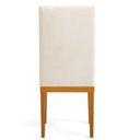 Ver imagem 4 de Kit 4 Cadeiras de Jantar Brisa Suede Bege Base de Madeira - Pallazio