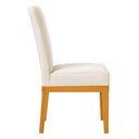 Ver imagem 3 de Kit 4 Cadeiras de Jantar Brisa Suede Bege Base de Madeira - Pallazio