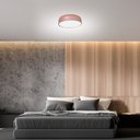 Ver imagem 2 de Luminária Plafon Moon Peq 30cm 2 Lamp E27 Rosê - 1106 Peq Rse