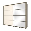 Ver imagem 5 de Guarda Roupa Casal Espelho 02 Portas Deslizantes 06 Gavetas Cavic Henn Duna Off White