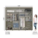 Ver imagem 7 de Guarda Roupa Casal Espelho 02 Portas Deslizantes 06 Gavetas Cavic Henn Duna Off White