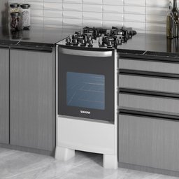 Fogão Master Grill 4 Queimadores Branco Suggar - 2