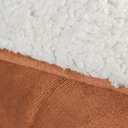 Ver imagem 3 de Edredom Versatil Queen Dupla Face Sherpa Toque Lã Carneiro - Apricot - 100% Poliéster