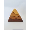Ver imagem 1 de Blocos de Montar Montanha de Madeira. Pintados. Brinquedo Artesanal e Decoração.