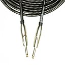 Ver imagem 2 de Cabo de Guitarra Tecido Preto/oliva P10xp10 5 Metros Cabos Immediate Guitarra P10