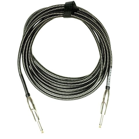 Cabo de Guitarra Tecido Preto/oliva P10xp10 5 Metros Cabos Immediate Guitarra P10