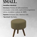 Ver imagem 3 de Kit 2 Puff Puf Para Sala Pes Palito Small Veludo SL 945 Peer