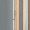 Ver imagem 3 de Porta Sanfonada de PVC 210cm x 72cm Plastporta Bcf Marrom/Castanho com Translucido