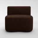 Ver imagem 3 de Puff Orgânico Feijão com Encosto Curvo Redondo Sala Resistente Confortável Suede