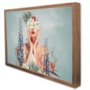Ver imagem 4 de Quadro Decorativo Caixa Floral Florescer Tacolado Moldura Caixa 3cm Madeira com Vidro 80 X 120cm