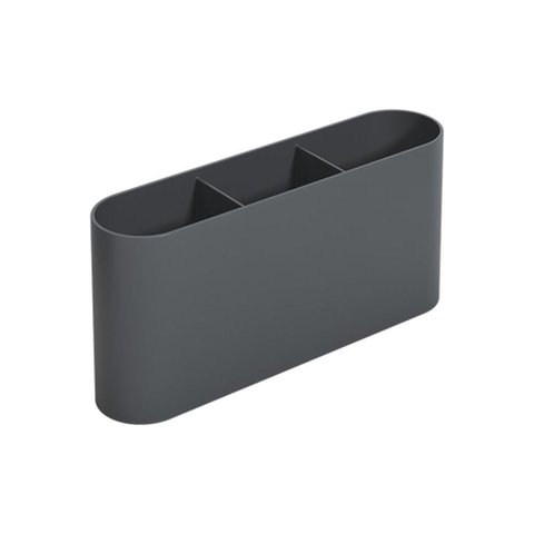 Escorregador de Talheres Linha Flat Cinza Grafite Coza Cinza Grafite