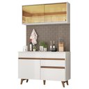 Ver imagem 4 de Cozinha Compacta Reims com Armário e Balcão Branco Madesa