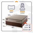 Ver imagem 2 de Cama Box San Diego Espuma King 193x203 Bege King House