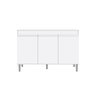 Balcão Armário de Cozinha Manu 120cm Branco sem Tampo - Ajl - 1