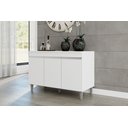 Ver imagem 2 de Balcão Armário de Cozinha Manu 120cm Branco sem Tampo - Ajl